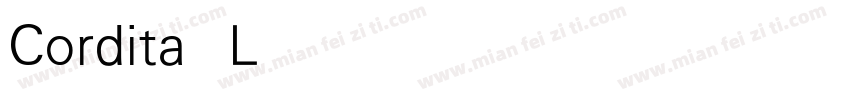 Cordita Light字体转换